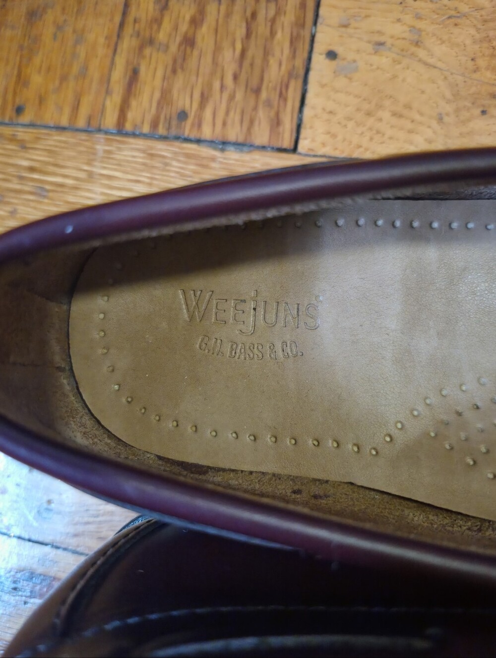 G.H. Bass Weejuns Jaclyn Burgundy Leather Tassel Loafers Women Shoes Kiltie 7 - Picture 3 of 8